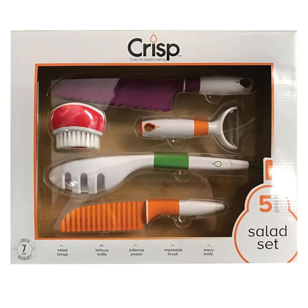 Crisp 5 Piece Salad Gift Set, Assorted NWT